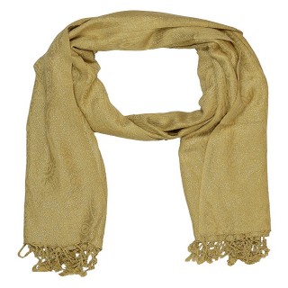 Brown Color-Shimmer Scarf